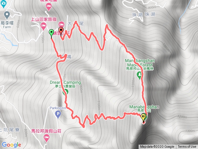 天然湖登山口進上湖下