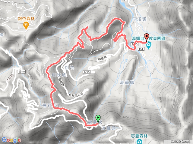 溪頭山、龍鳳山9連峰縱走