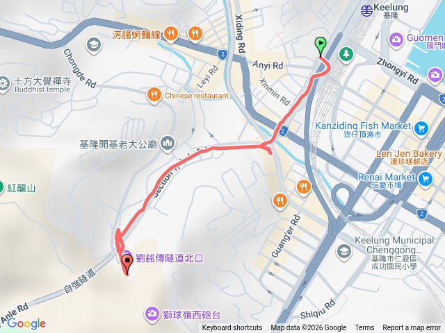 劉銘傳隧道北口