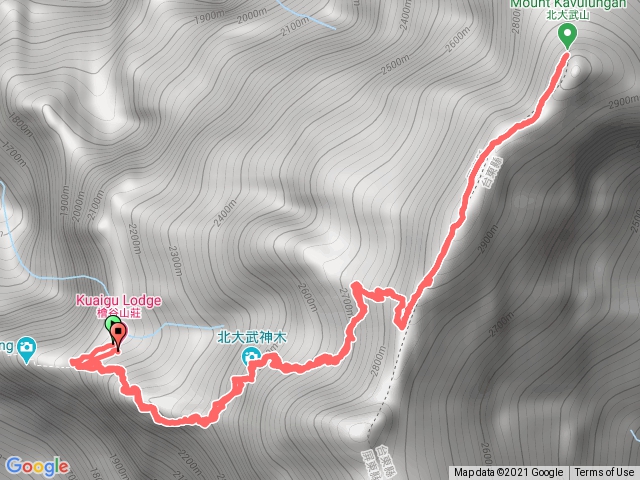 2021.01.16 檜谷山莊 北大武山往返 檜谷山莊