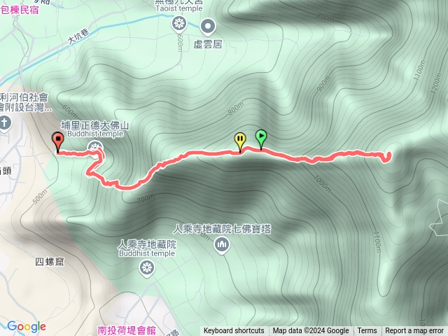 埔里西關刀山主峰、南峰