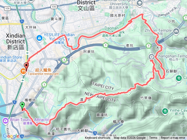 小獅山-大香山待老坑步道-樟山寺-政大