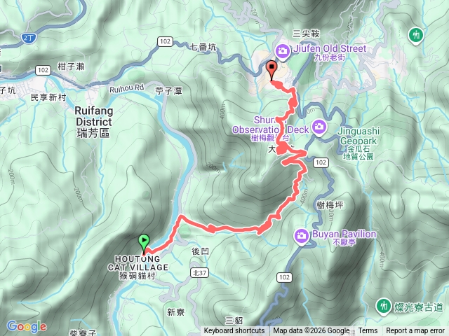 侯硐經大粗坑古道到九份預覽圖