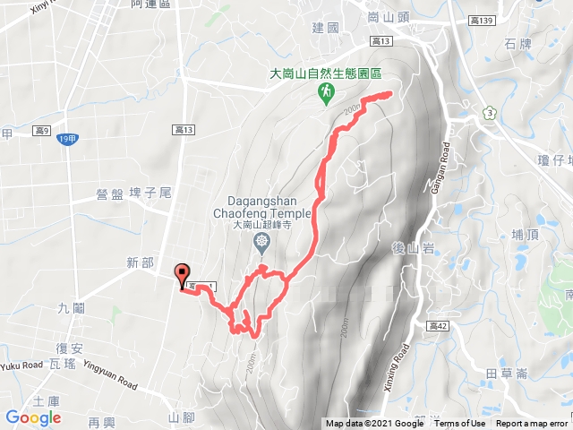 大崗山、盤龍峽谷