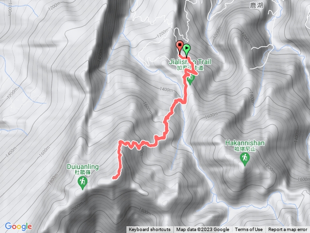 加里山直上直下