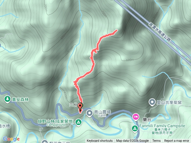 2026-05-16北宜路九段46.9K-112景美段登山口→九層源坑山來回走