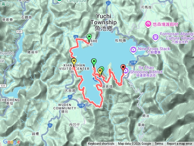 日月潭2/3環湖預覽圖