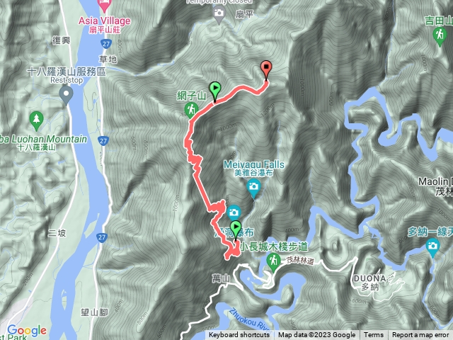 小百岳集起來鳴海山、網子山登山步道202310281250