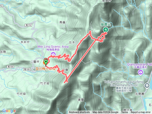 觀音步道、竹子尖、獵鷹尖一線天、梅峰古道預覽圖