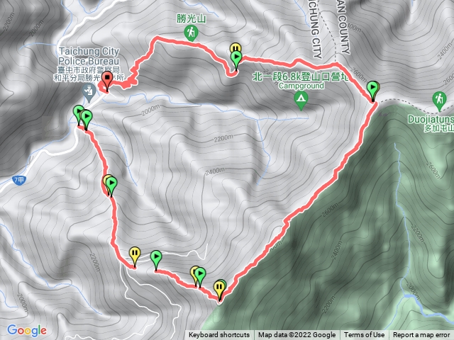 平多縱走(平岩山-多加屯)
