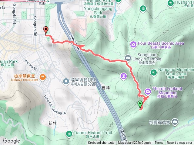 2026臺北大縱走臺北大縱走第六段：中華科技大學至捷運麟光站202606131701預覽圖