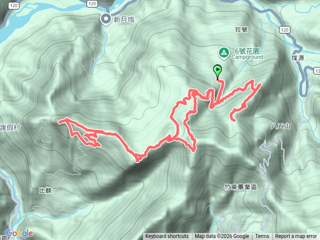20260502尖石紅薔薇上煤源山、比麟山、尖石山+上野山、上野山東北峰