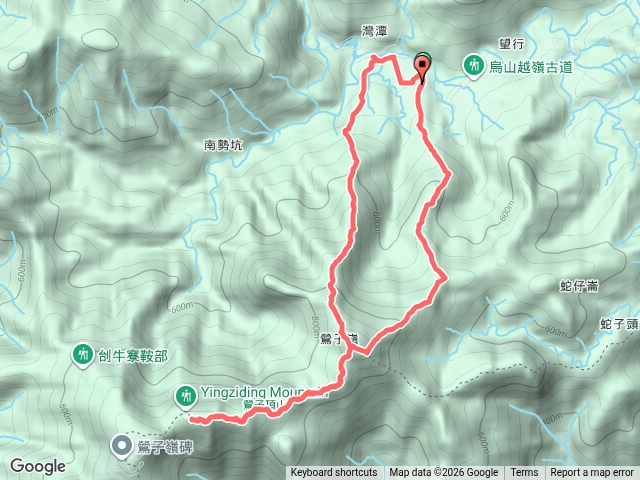 新北 雙溪 灣潭-灣潭崙-鶯子頂山（折返） -鶯子嶺山-打鐵寮山 -灣潭