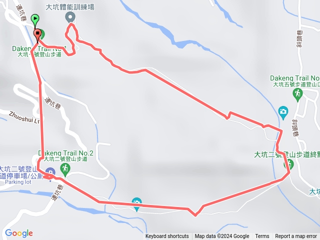 台中大坑1上2下快走