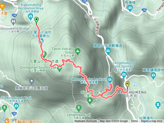 七星山主峰，東峰