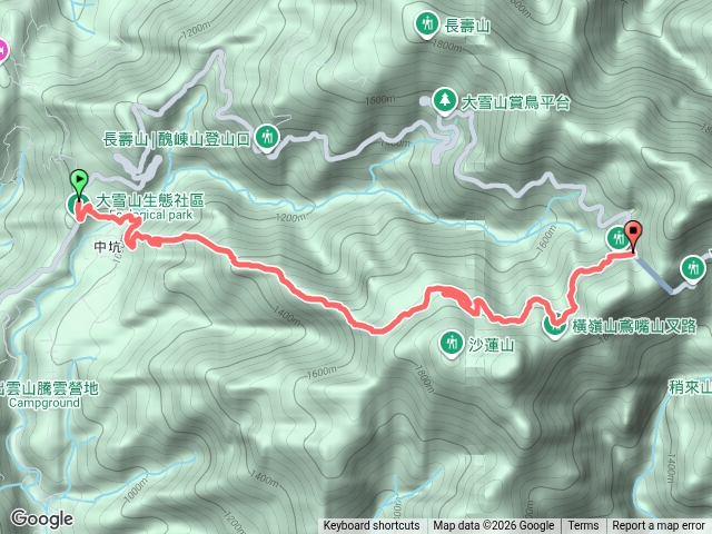 橫嶺山步道派出所上至橫嶺隧道預覽圖