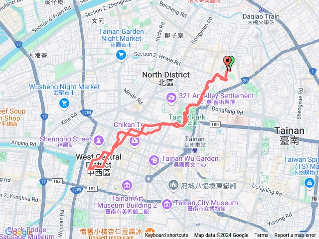 長榮新城到康樂街辦公室來回