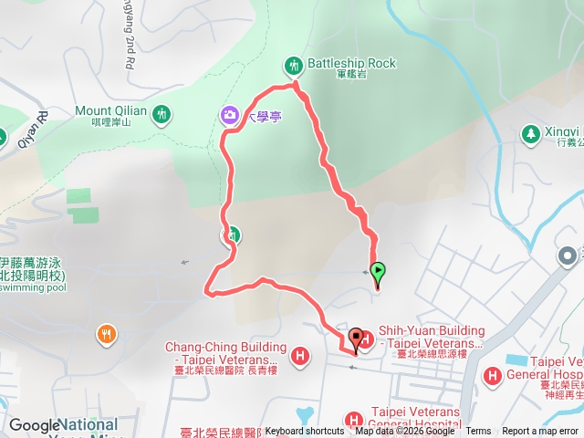 榮總軍艦岩2圈