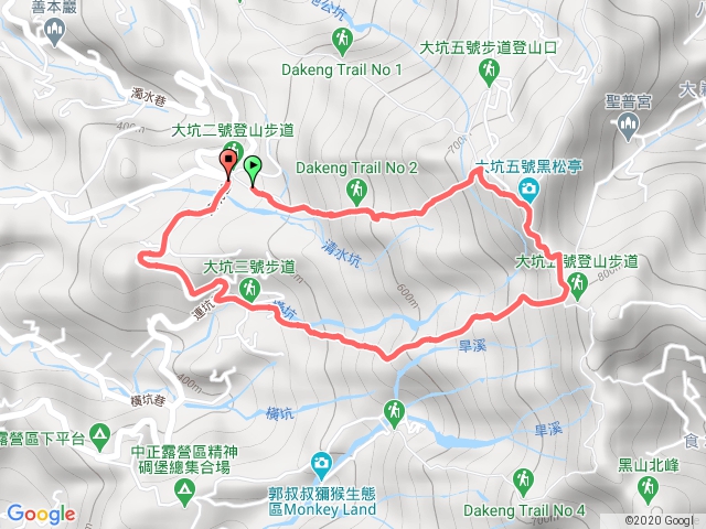 大坑二號、 五號、 三號步道