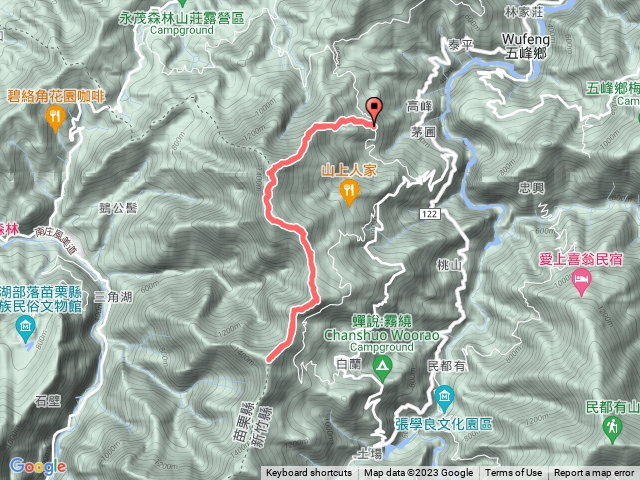 鵝鳥縱走來回第二登山口