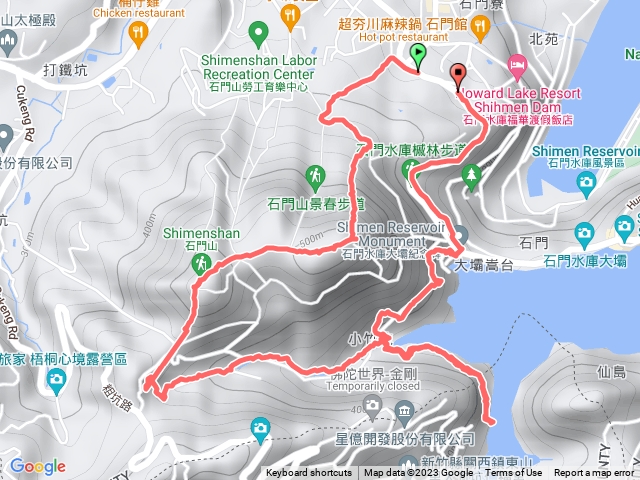 石門山、湖底（2M走山）