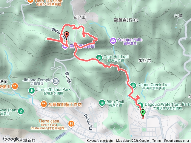 內湖三尖+二山：大溝溪山(梘頭山東北峰)、鯉魚山東峰(鯉魚尖)、鯉魚山、圓覺尖、忠勇山(尖頂、大尖山)預覽圖