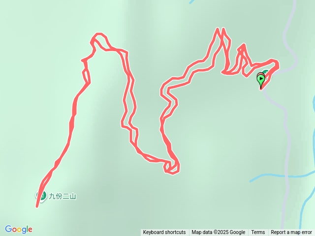 中心山上九份二山三角點