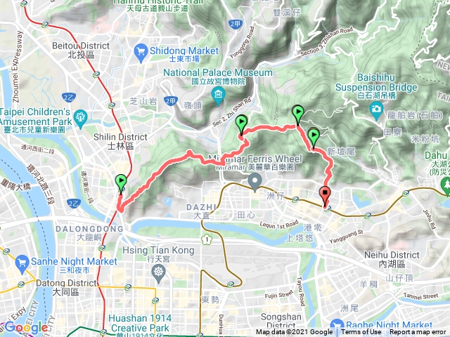 劍潭捷運站～老地方～剪刀石～港墘捷運站