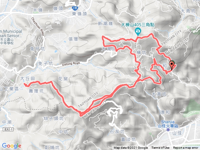大棟山405縱走福源山步道O形