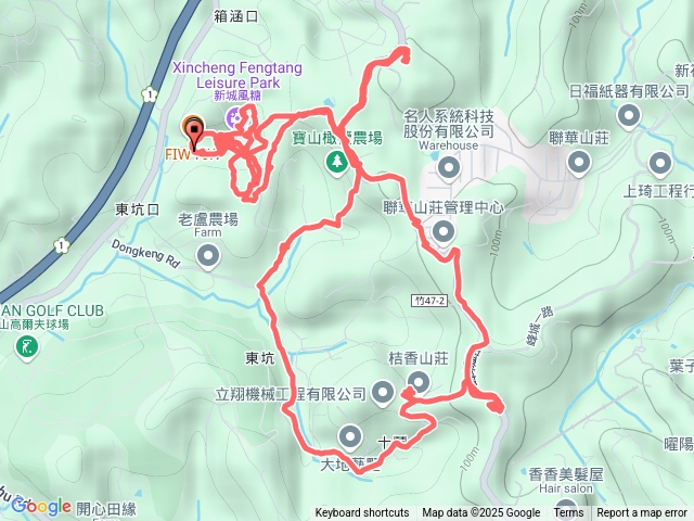 新城風糖+大統台山+石壁下山○形