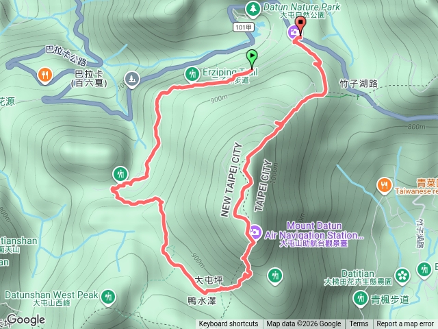 二子坪到大屯山