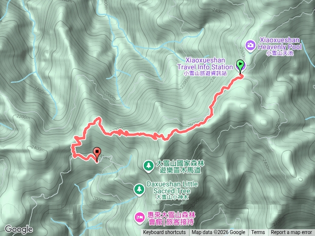 捎來小雪山國家步道、鞍馬山、木馬支線道