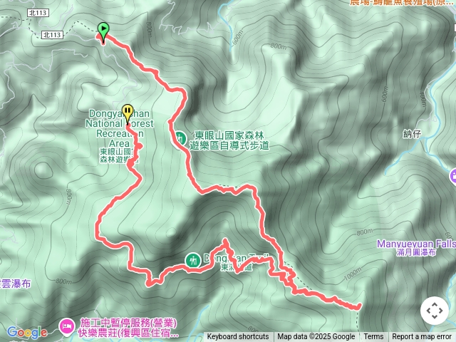 志繼山東眼山拉卡山走東滿步道回