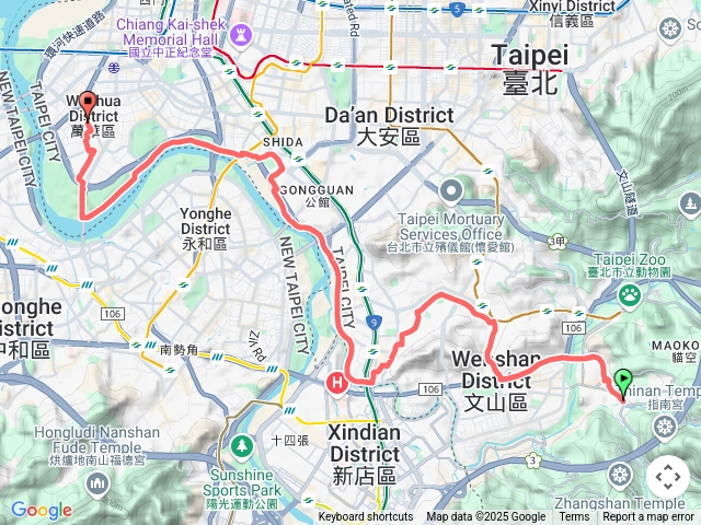 【任務一】2025臺北大縱走臺北大縱走第八段：捷運動物園站至捷運關渡站[河濱自行車道]202503282141