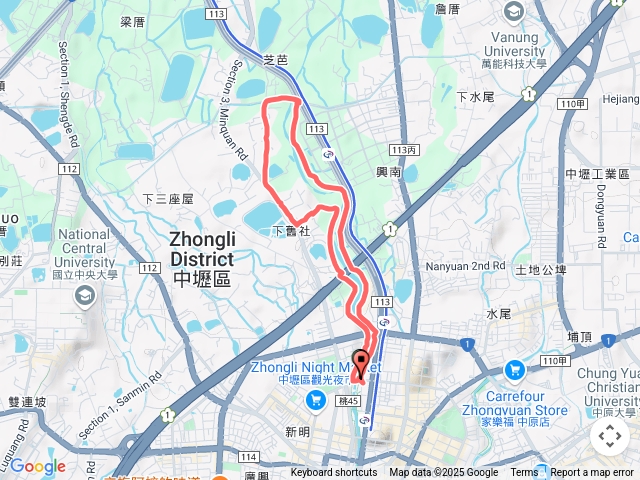 中壢老街溪前段O型環狀