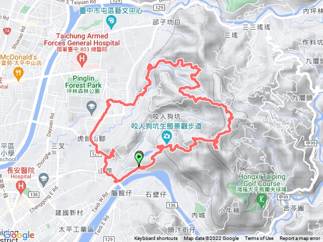 台中/太平/三汀山-埤頭山-坪林山-御子山