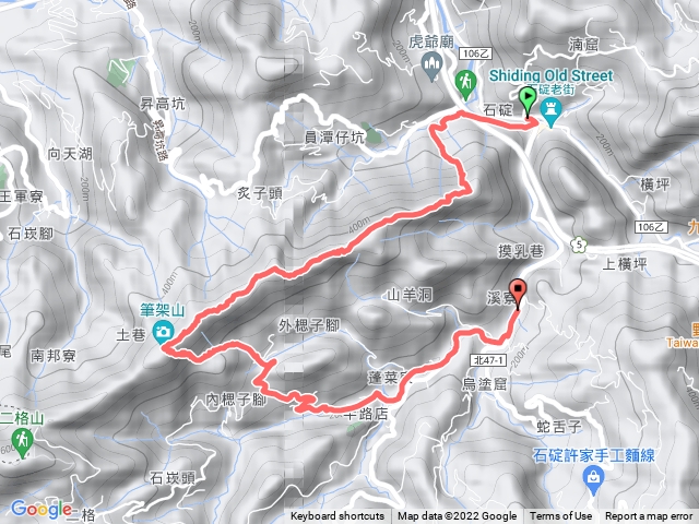 石碇老街到筆架山O型20220919