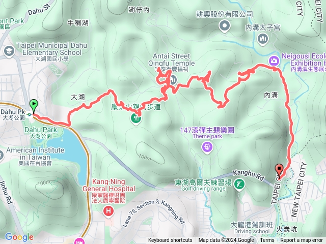 大湖公園站-聖明寺-聖明山-柿子山-明山橋-公車寮站