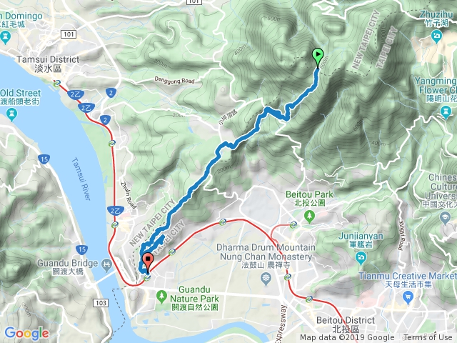 20191115臺北大縱走1_面天坪至關渡