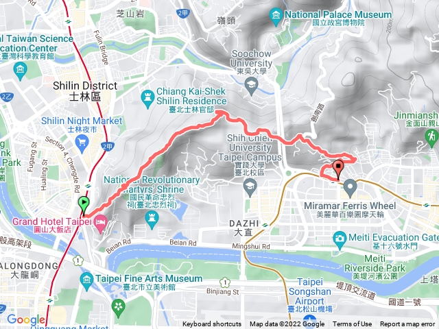 劍潭站越嶺劍南站