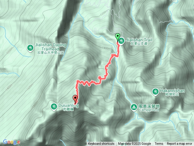 鹿場上加里山三角點
