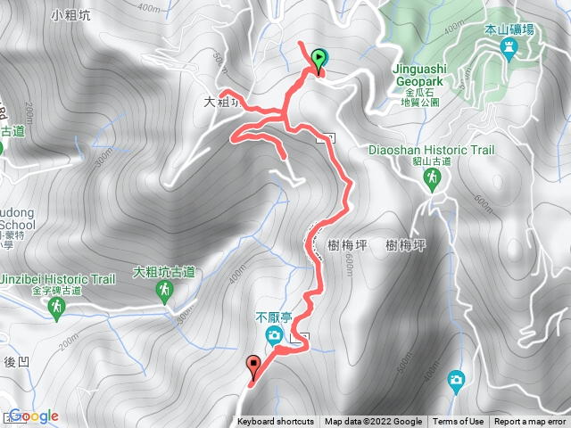 樹梅古道、大粗坑古道天梯、不厭亭