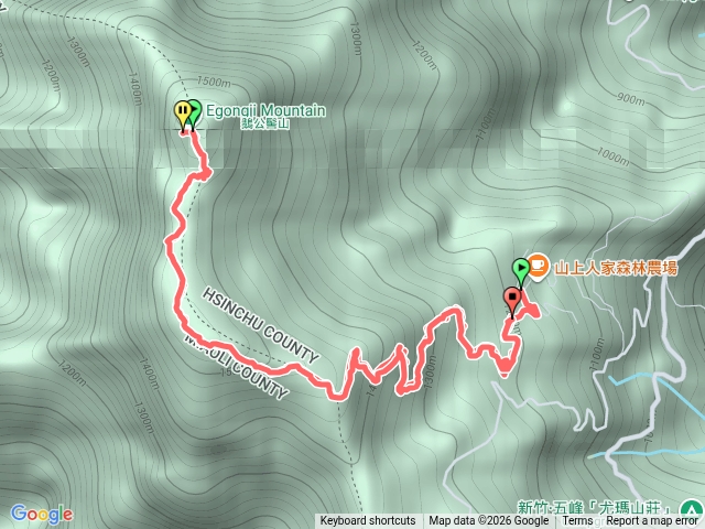 鵝公髻山從山上人家