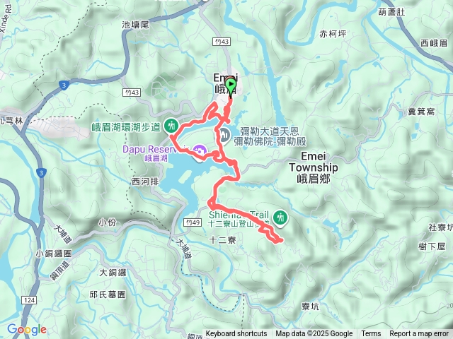 峨眉湖環湖步道十二寮古道預覽圖