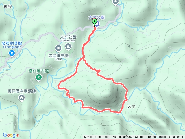 20241128雙溪泰平紅壇古道大平山山腰古道O形