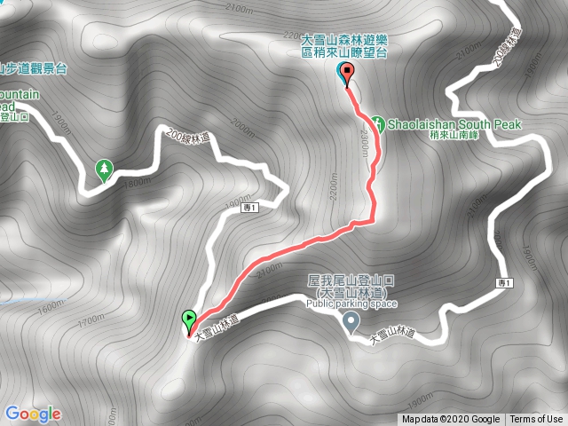 鳶嘴捎來登山步道（捎來登山口30.5K）