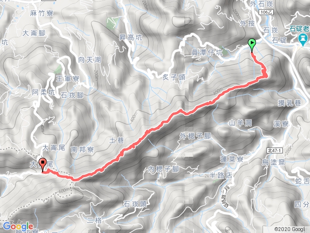 石碇到草楠-筆架連峰縱走