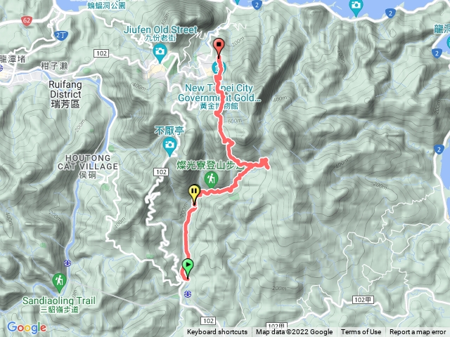 牡丹火車站-燦光寮古道-楊廷理古道-燦光寮舖跡-柑仔店遺址-黃金博物館-勸濟堂