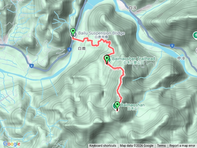 谷關七雄白毛山預覽圖