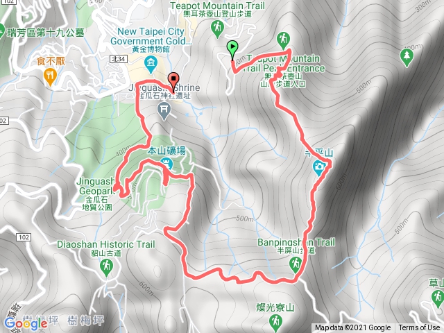 茶壺山、半屏山-黃金博物館